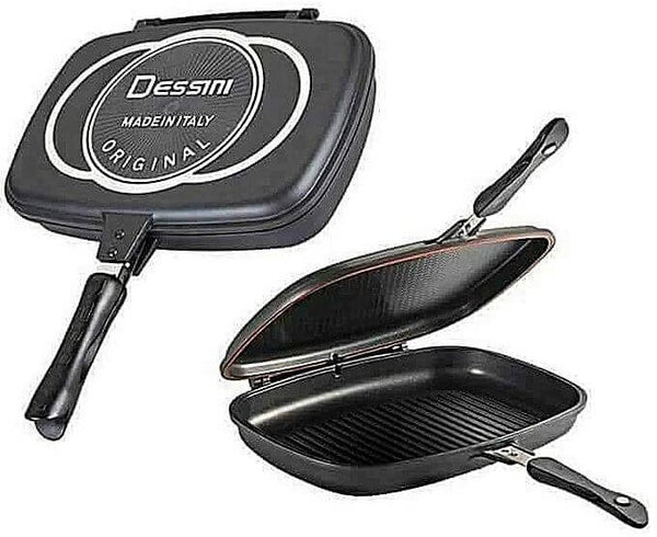 Грил тава Dessini Double Grill Pan + ГРАТИС Salad Cutter Bowl