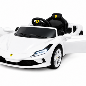 Електричен детски автомобил – Ferrari - Бел
