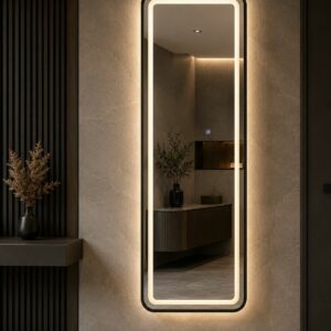 Правоаголно LED огледало 140x45cm